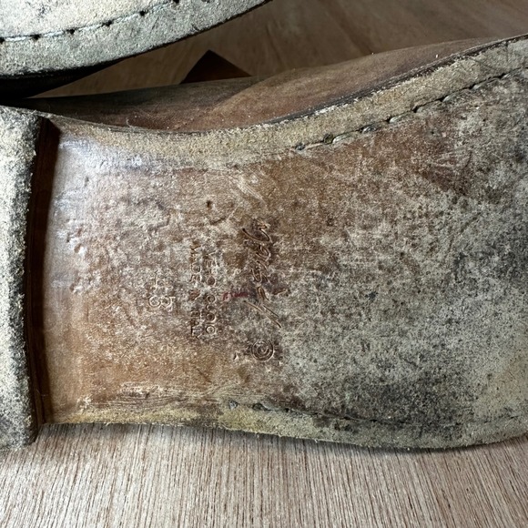 Marsell Italian Leather Brown Distressed Slip On Loafer Shoes Mens Sz 43 - Picture 8 of 9